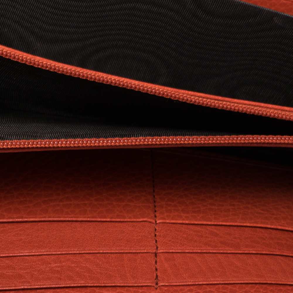

Gucci Orange Leather Soho Wallet