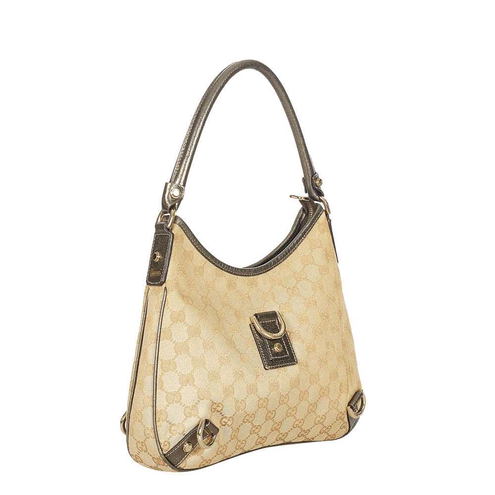 

Gucci Brown/Beige Canvas Fabric Abbey Shoulder Bag