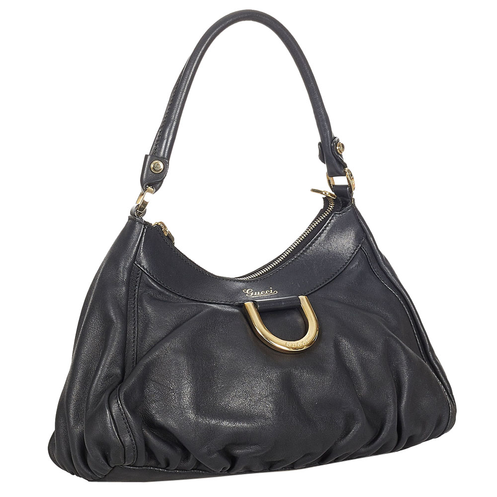 

Gucci Black Calf Leather Abbey D-Ring Shoulder Bag