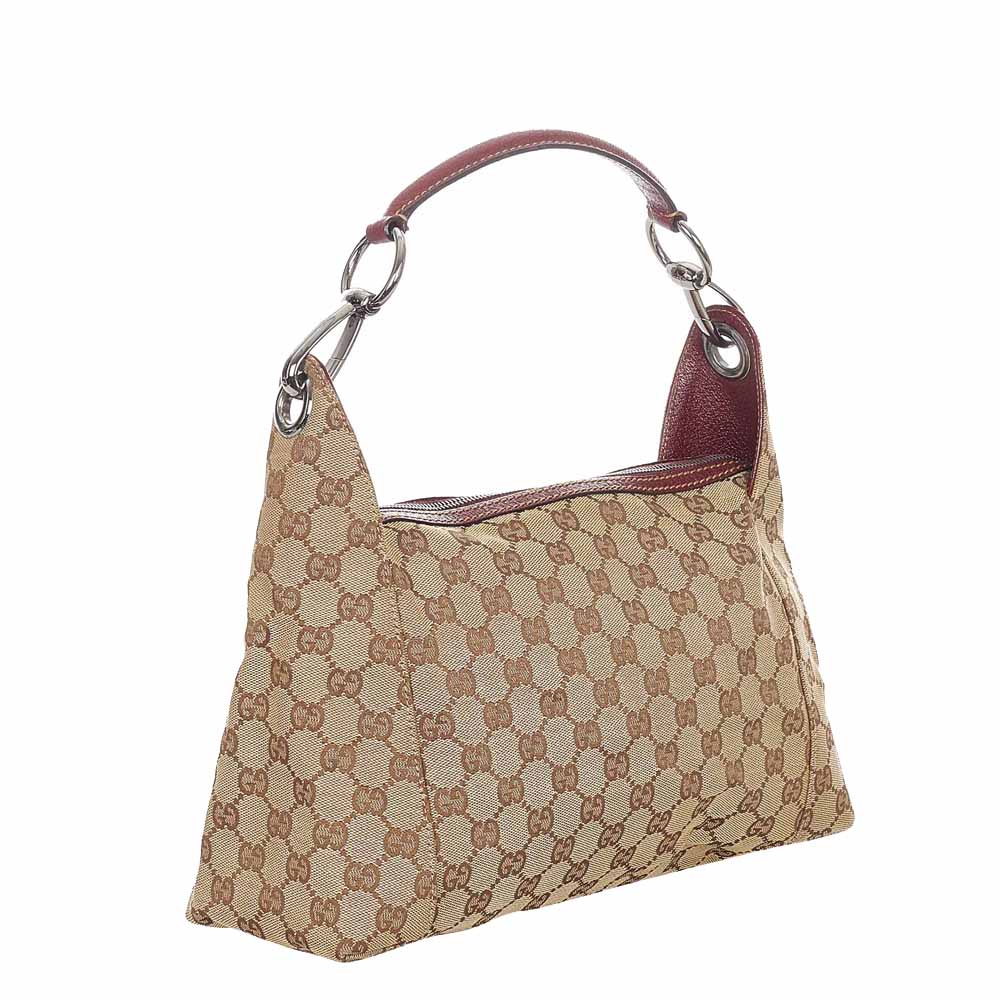 

Gucci Brown/Beige Canvas Fabric Shoulder Bag