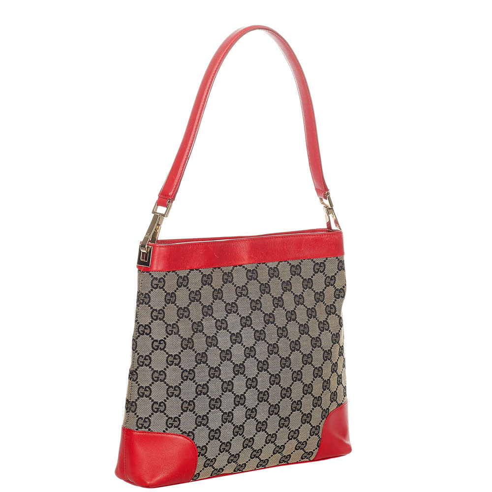 

Gucci Red/Beige GG Canvas Shoulder Bag, Grey