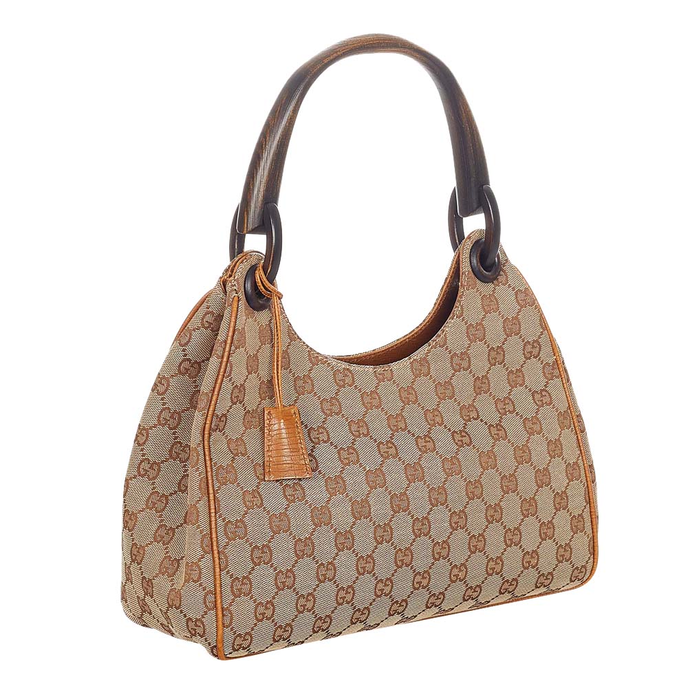 

Gucci Brown/Beige Canvas Fabric Shoulder Bag