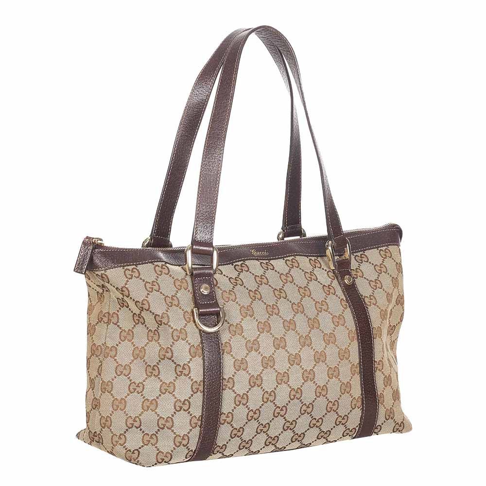 

Gucci Brown/Beige Canvas Fabric Shoulder Bag