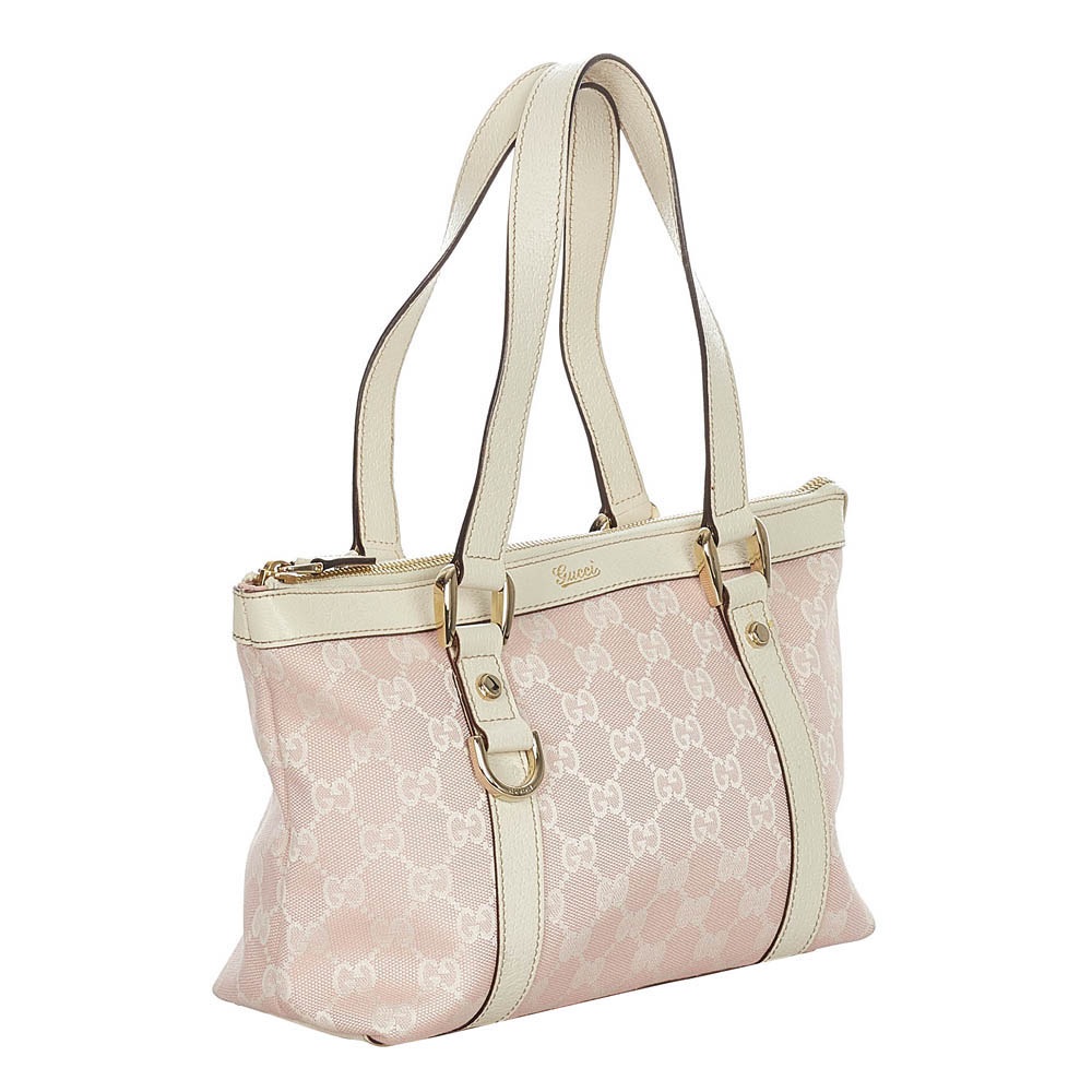 

Gucci Pink Canvas Fabric Abbey Shoulder Bag
