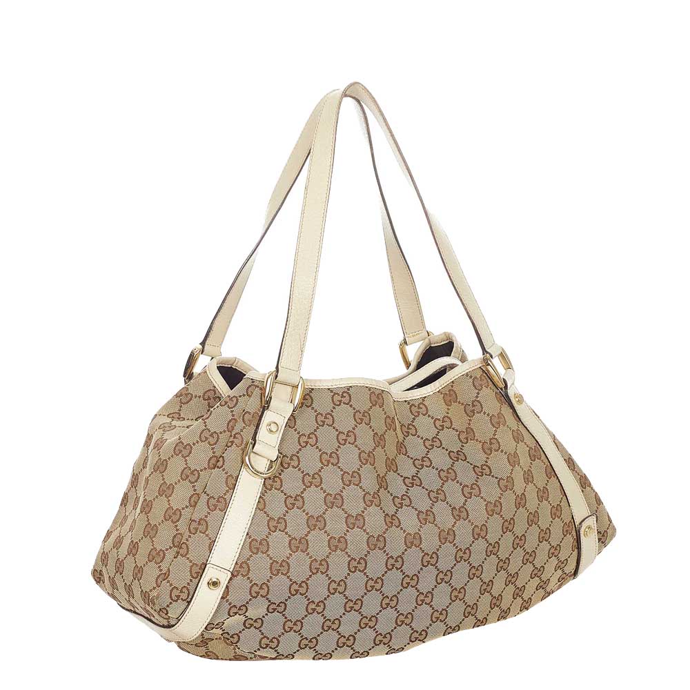 

Gucci Beige/Brown GG Canvas Pelham Hobo Bag