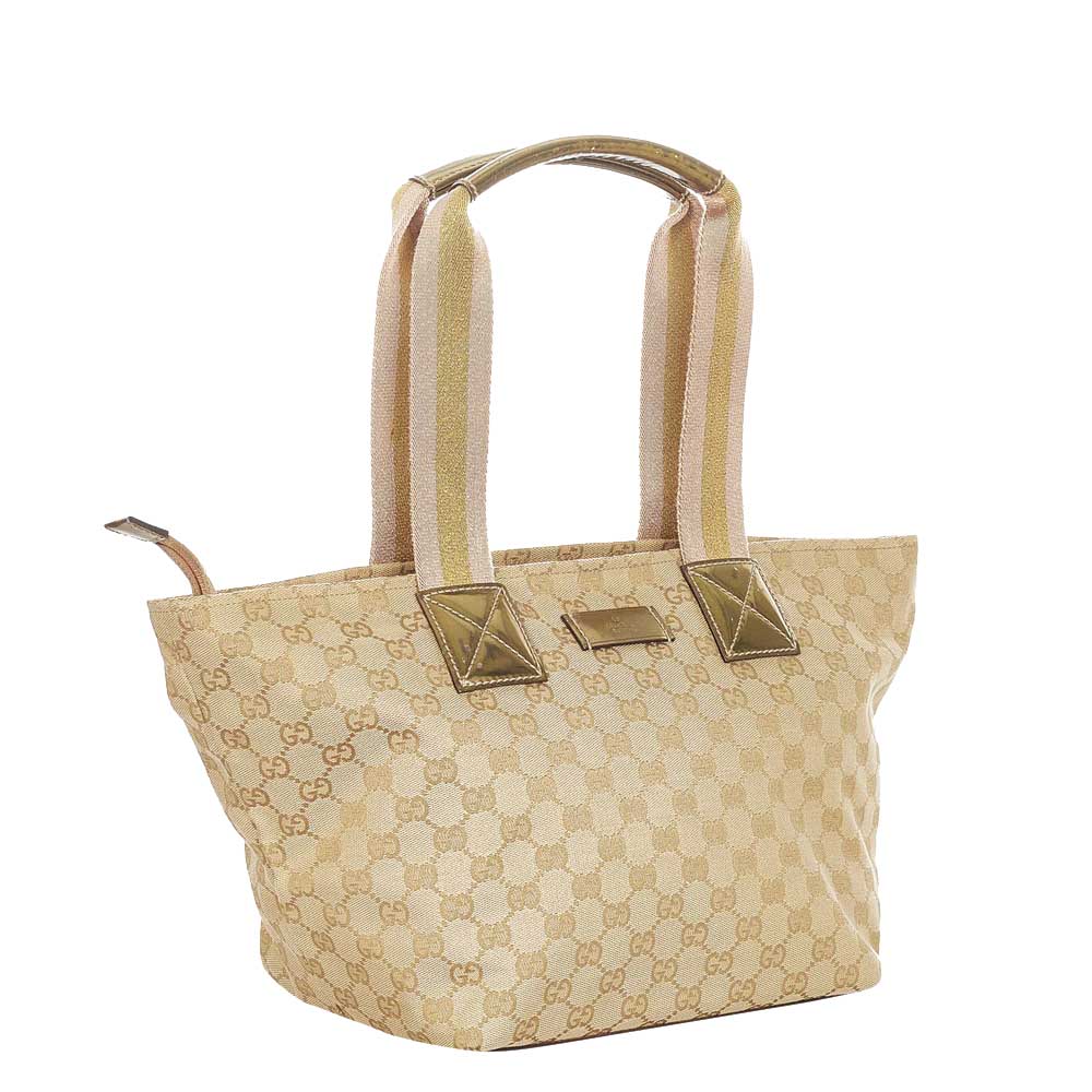

Gucci Brown Canvas Fabric Tote Bag