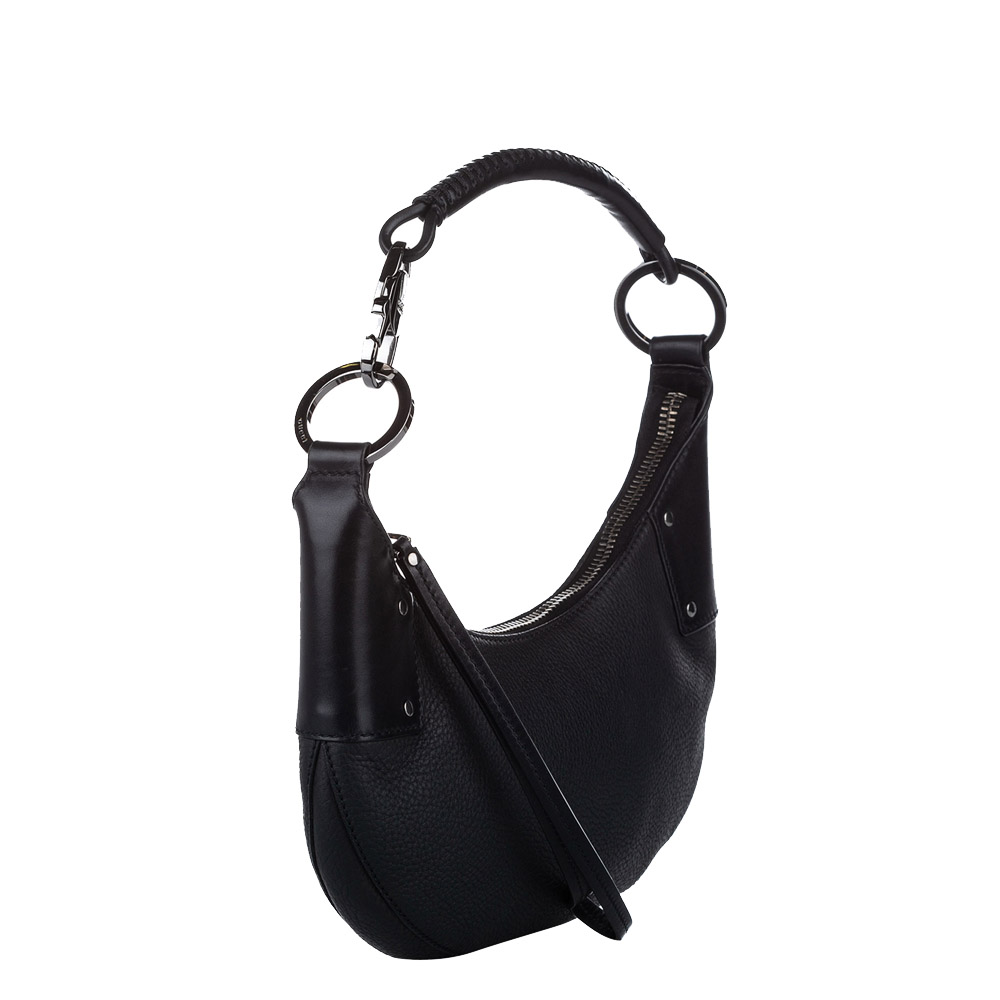 

Gucci Black Leather Hobo Bag