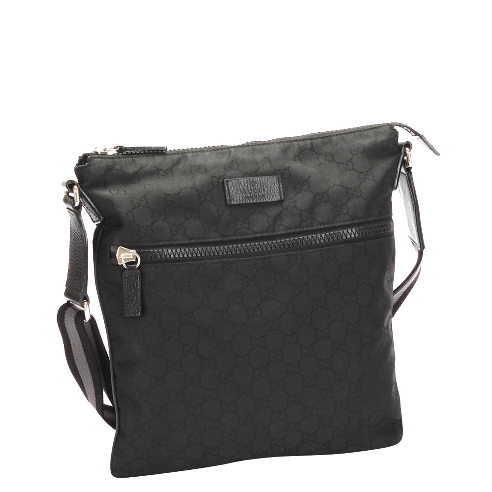 

Gucci Black GG Canvas Shoulder Bag