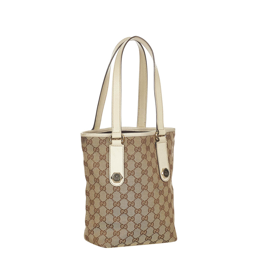 

Gucci Brown/Beige Canvas Fabric Charmy Shoulder Bag