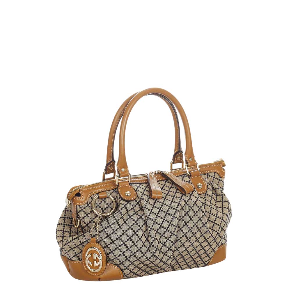 

Gucci Beige/Brown GG Canvas Sukey Tote Bag