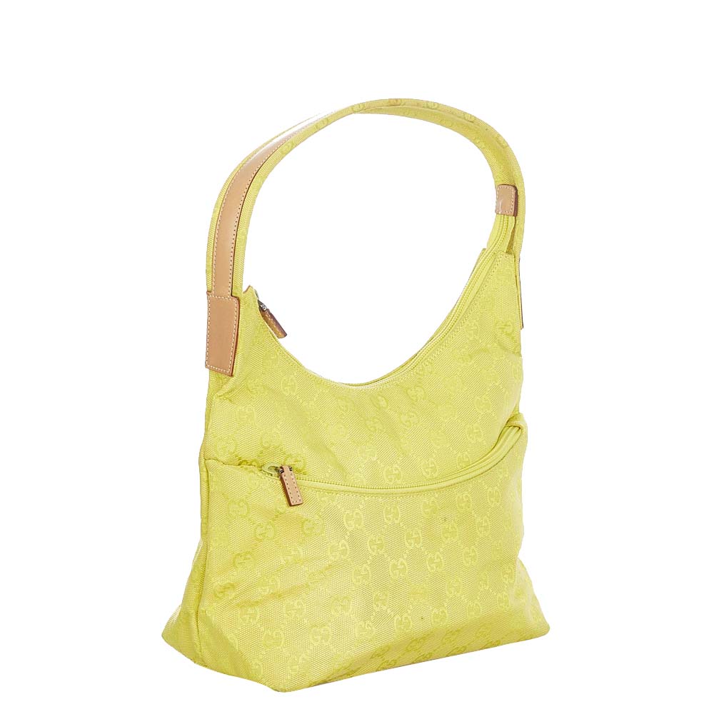 

Gucci Yellow Canvas Shoulder Bag