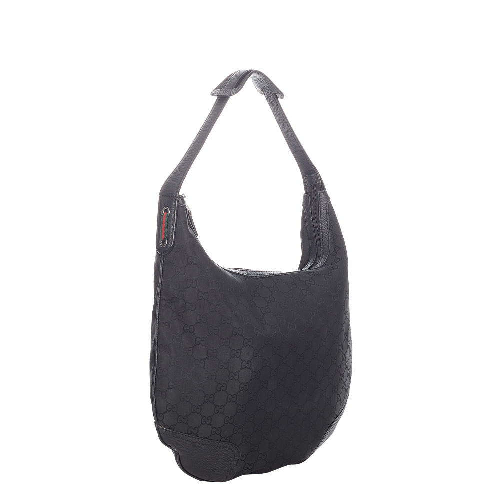 

Gucci Black Canvas Princy Hobo Bag