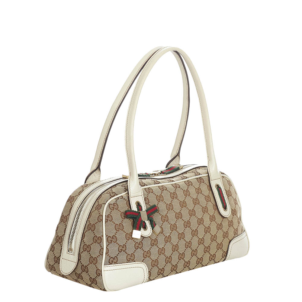 

Gucci Brown/Beige Canvas Fabric Princy Shoulder Bag