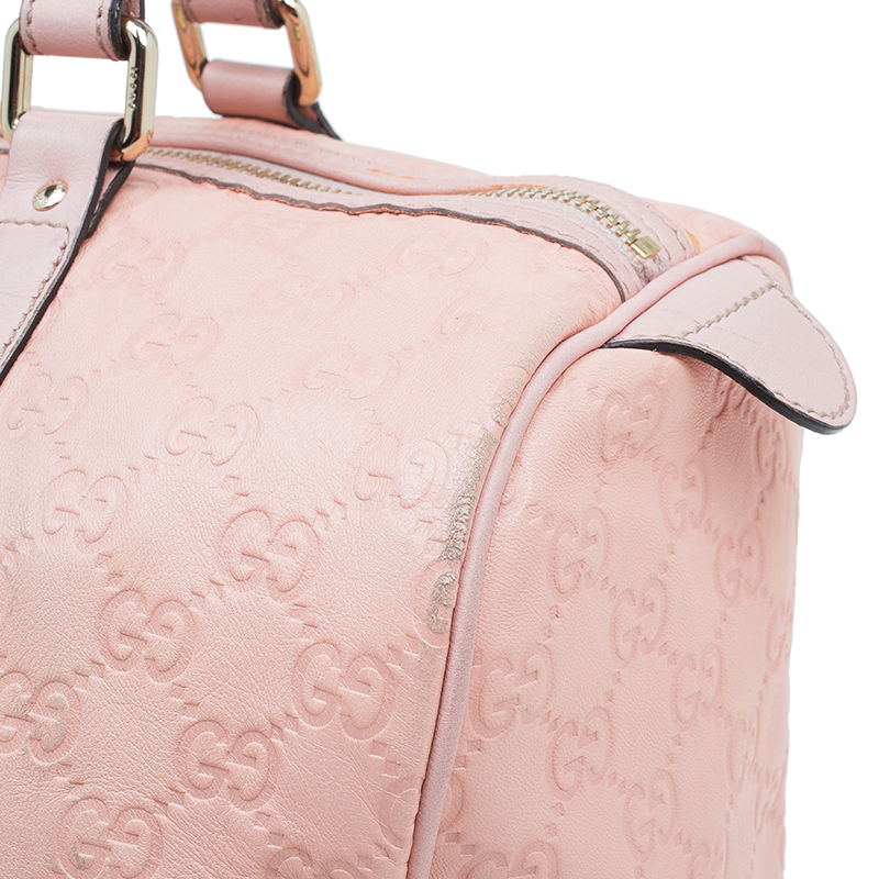 Gucci GG 193603 Guccissima Leather Joy Boston Bag(Pink) – Moschinm