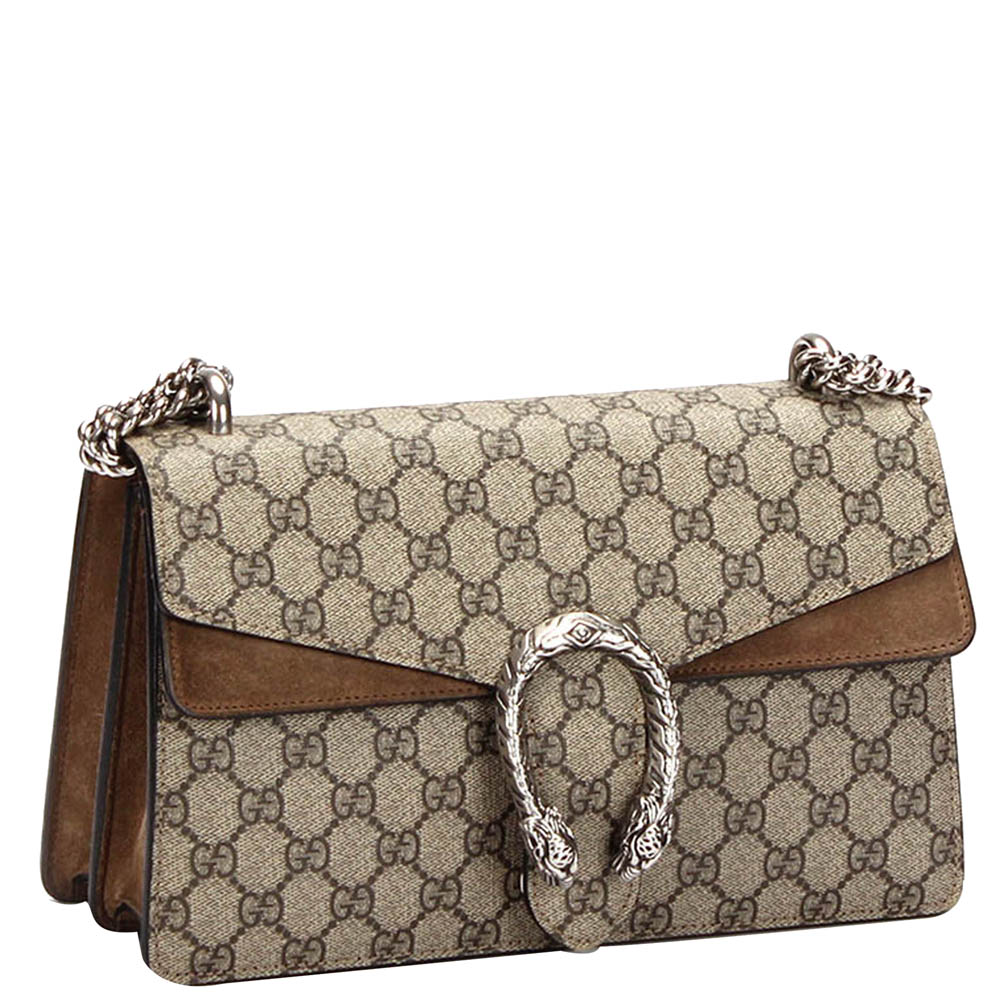 

Gucci Beige GG Supreme Canvas Dionysus Shoulder Bag