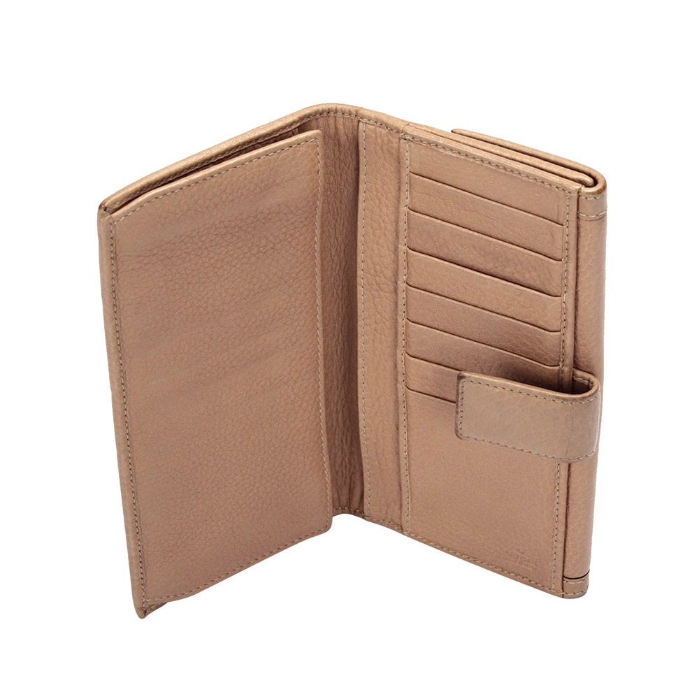 

Gucci Brown/Beige Bamboo Leather Long Wallet