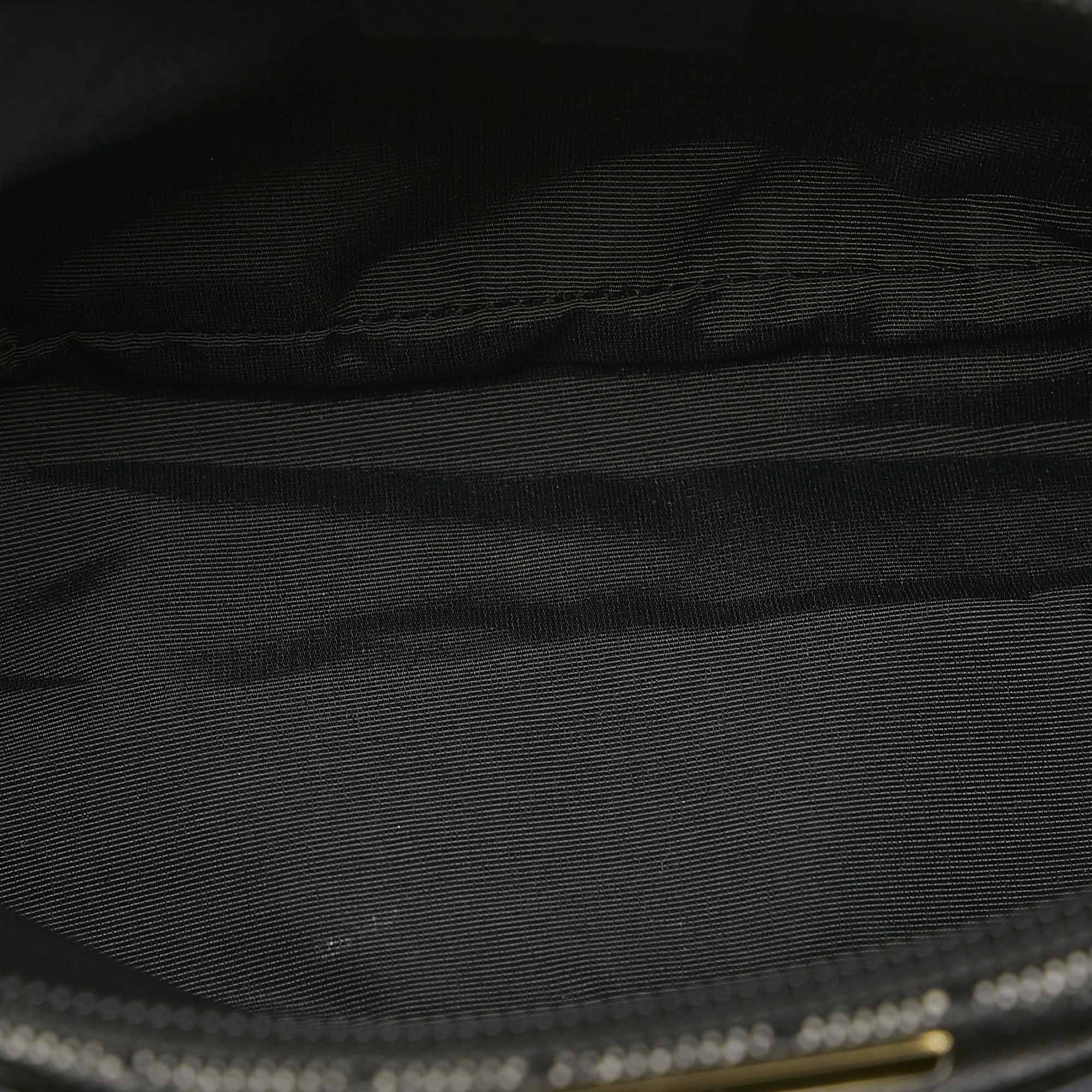

Gucci Black Canvas Boat Baguette Bag