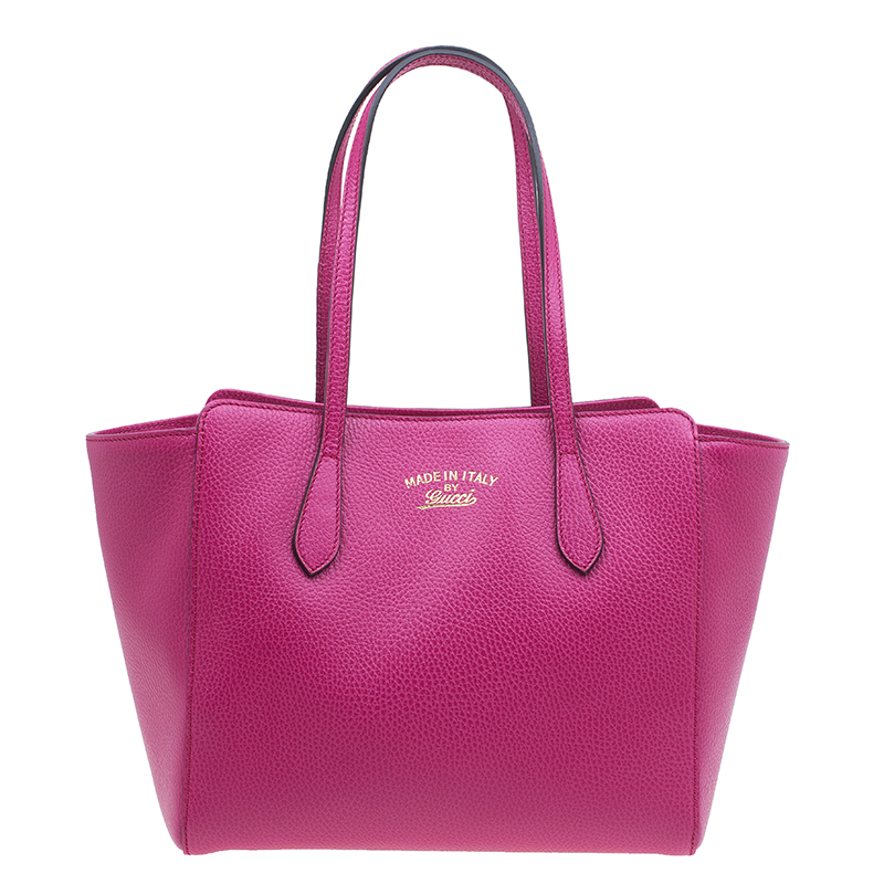 مملوكة مسبقًا حقيبة غوتشي سوينغ جلد فوشيا