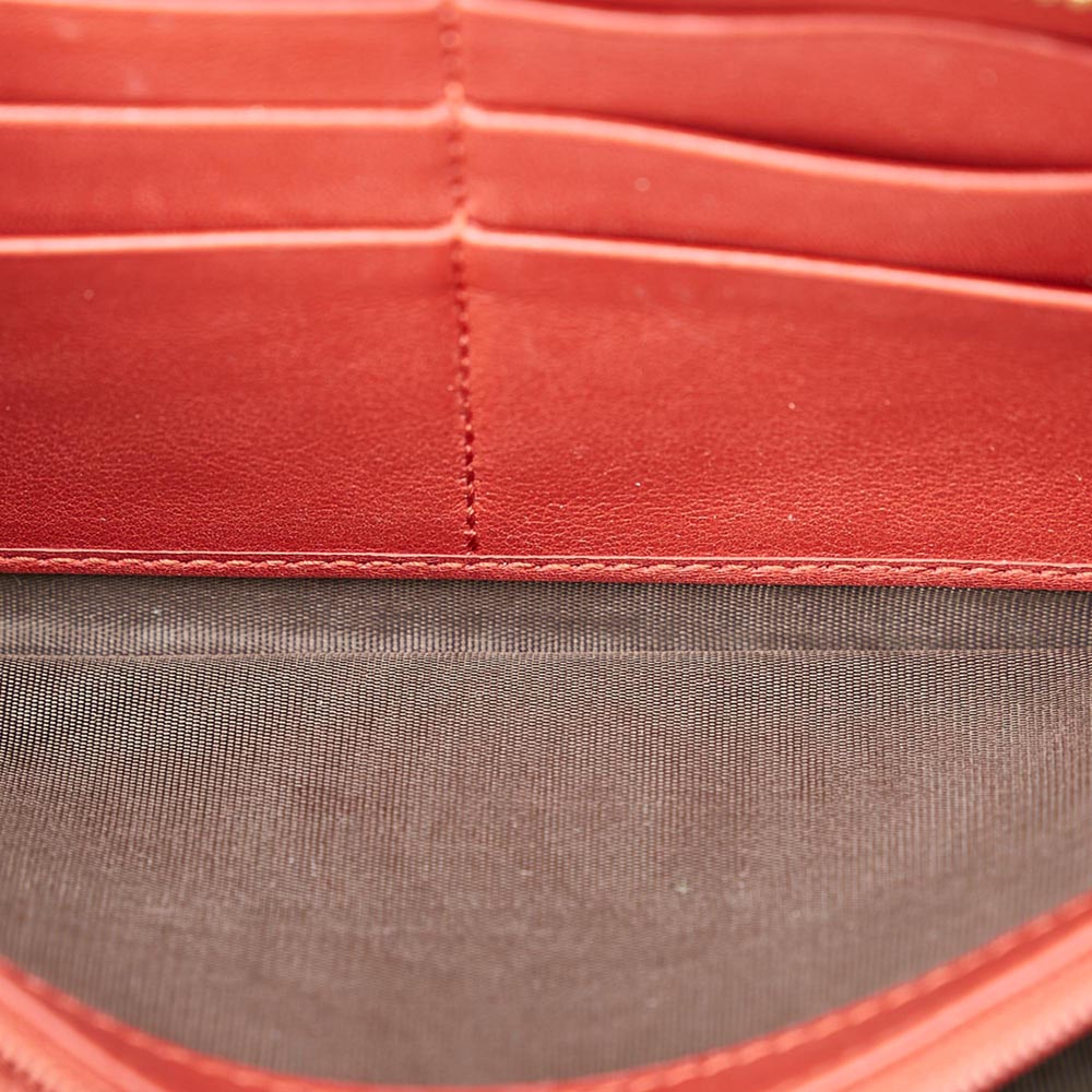 

Gucci Red Microguccissima Patent Leather Wallet