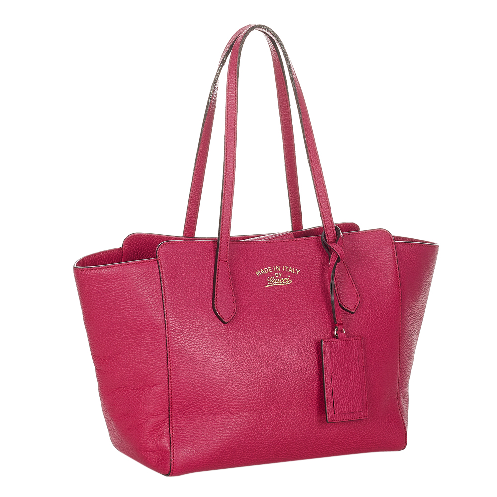 

Gucci Pink Calf Leather Swing Tote Bag