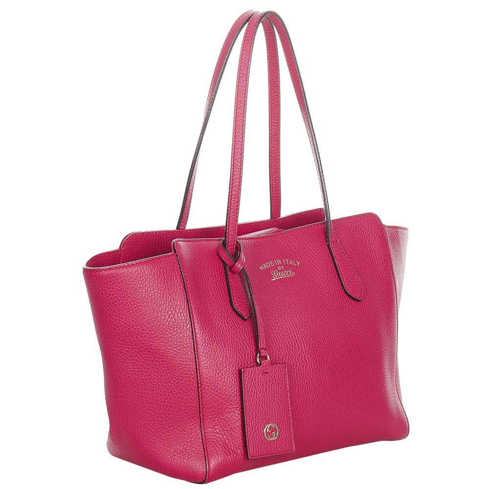 

Gucci Red Leather Swing Tote Bag