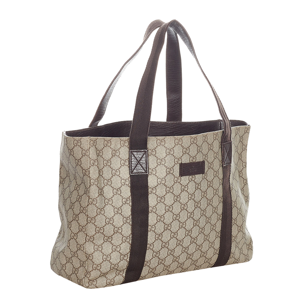 

Gucci Beige/Brown GG Supreme Canvas Tote Bag