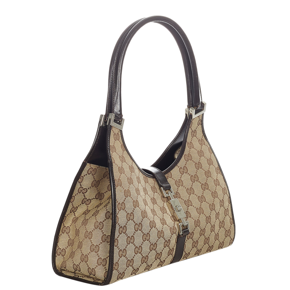 

Gucci Brown/Beige GG Canvas Jackie Shoulder Bag