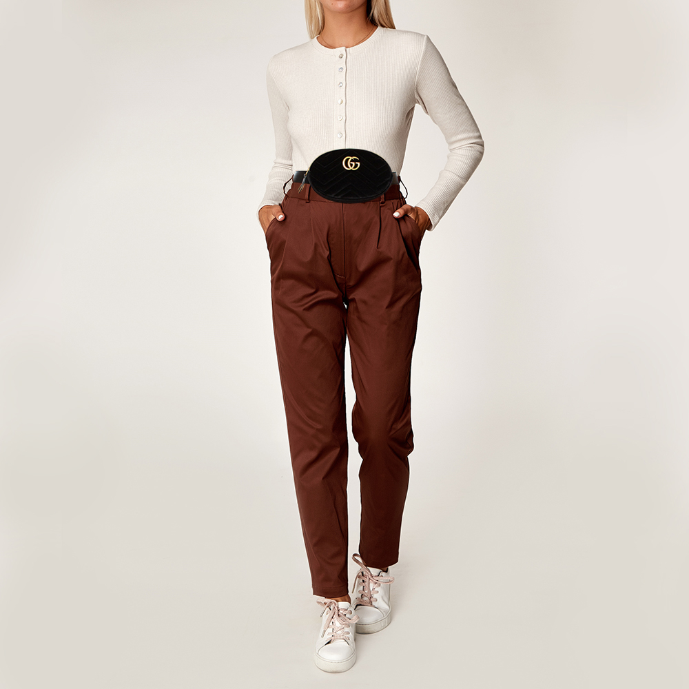 

Gucci Black Matelassé Velvet GG Marmont Belt Bag