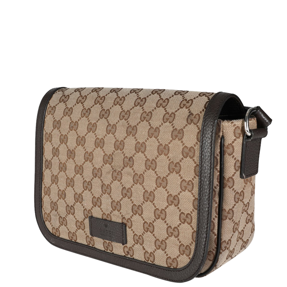 

Gucci Brown/Beige GG Canvas Messenger Bag
