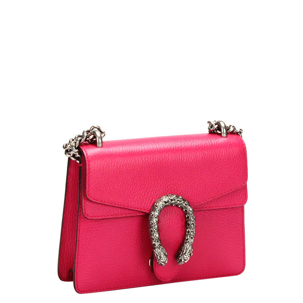 

Gucci Pink Leather Mini Dionysus Shoulder Bag