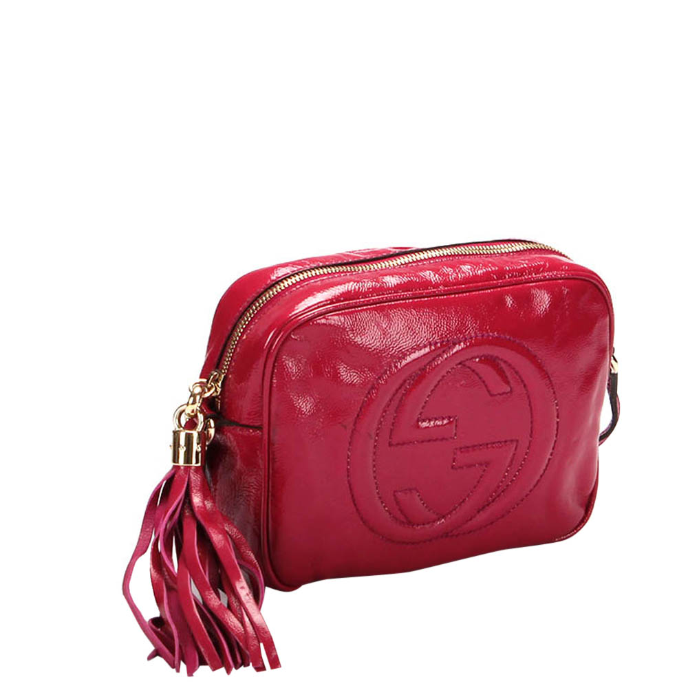 

Gucci Pink Leather Small Soho Shoulder Bag