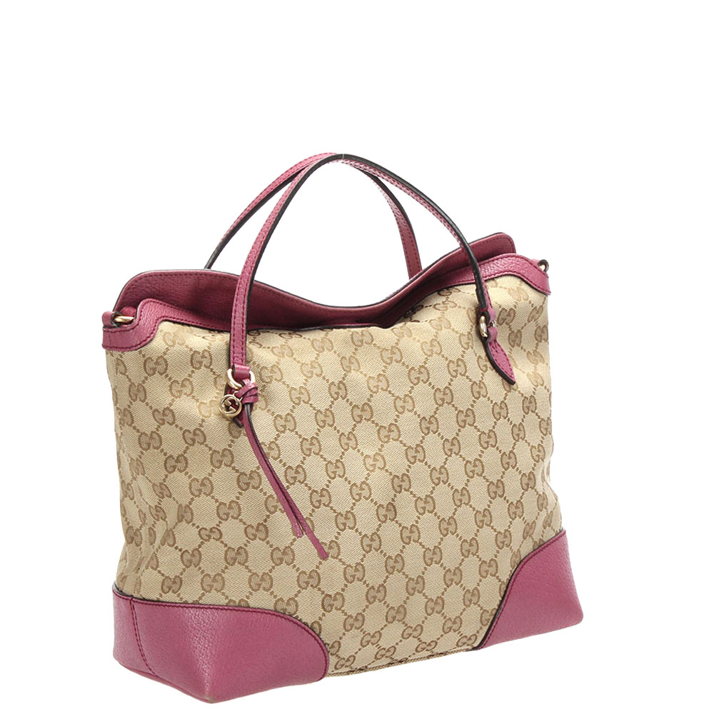 

Gucci Beige GG Canvas Bree Tote Bag