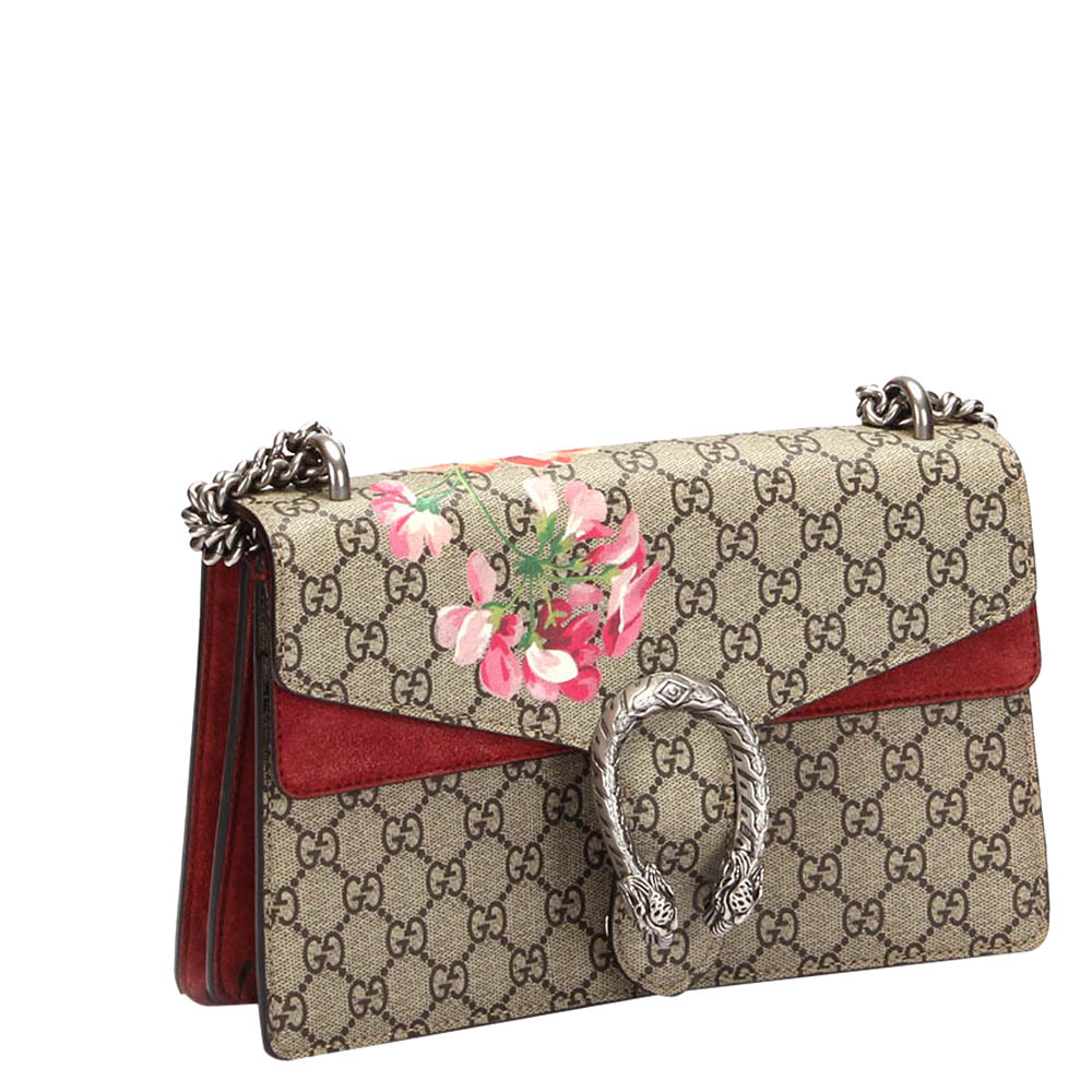 

Gucci Beige GG Supreme Blooms Canvas  Dionysus Shoulder Bag