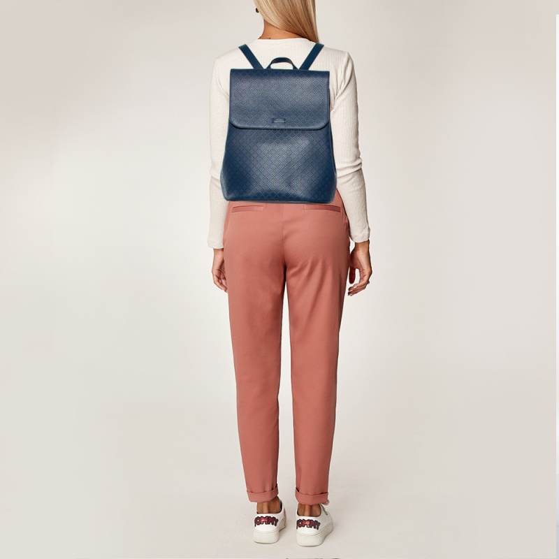 

Gucci Blue Diamante Leather Backpack