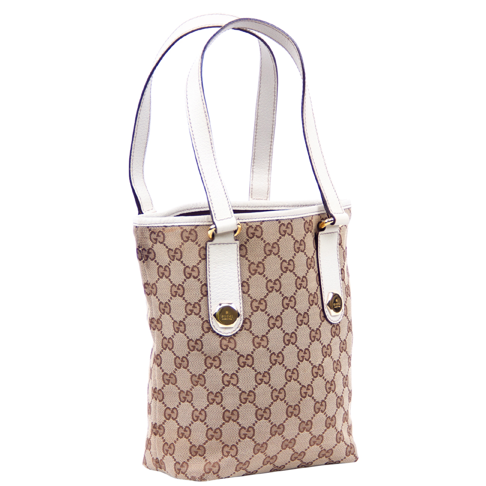 

Gucci Beige GG Canvas Tote Bag
