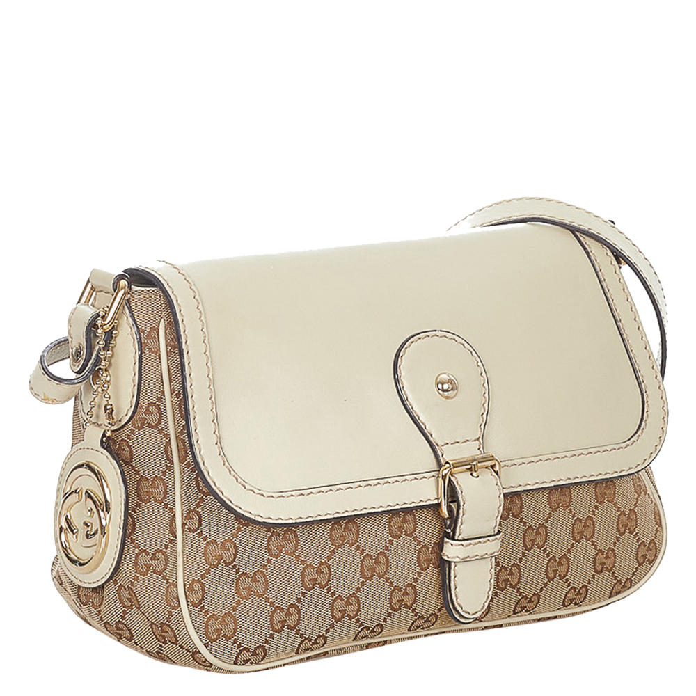 

Gucci Brown/Beige Canvas Fabric Shoulder Bag