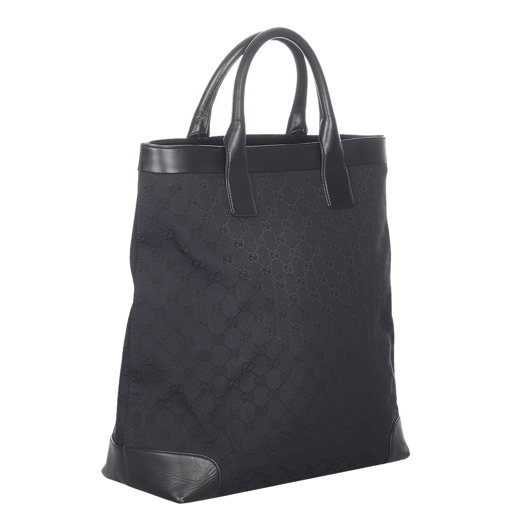 

Gucci Black GG Canvas Tote Bag