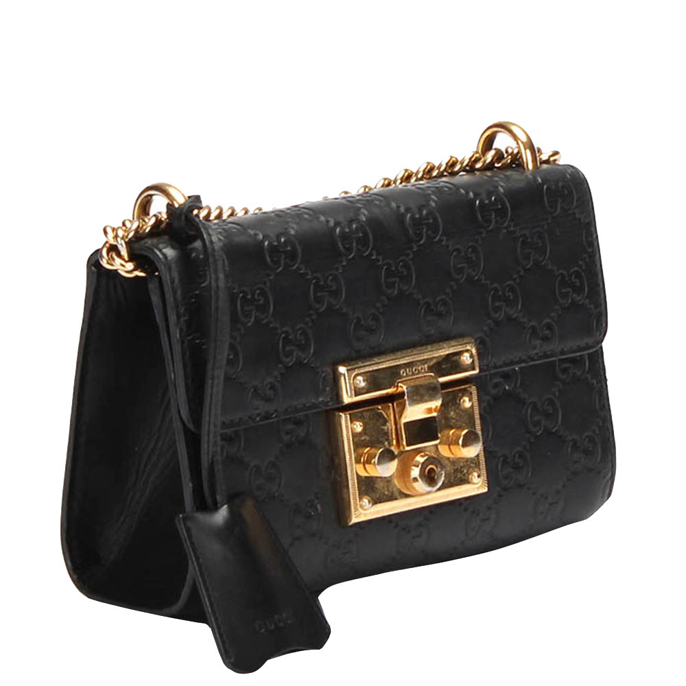 

Gucci Black Leather Padlock Shoulder Bag