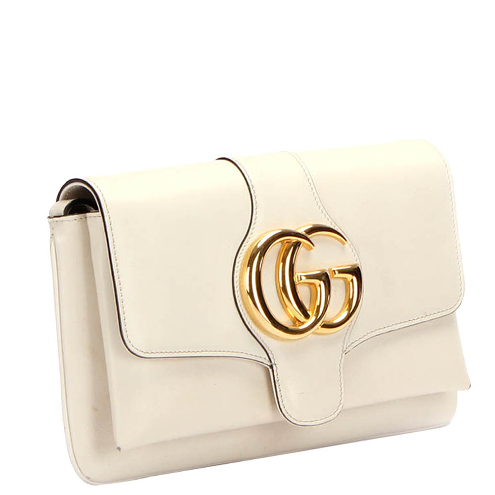 

Gucci White Leather Small Arli Shoulder Bag