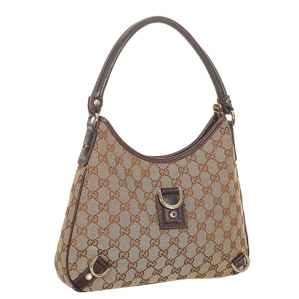 

Gucci Brown/Beige Canvas Fabric Abbey Shoulder Bag