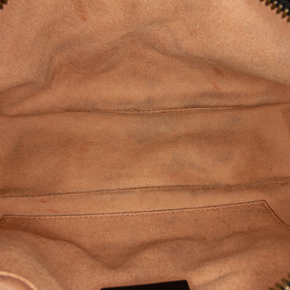 

Gucci Black Leather GG Marmont Crossbody Bag