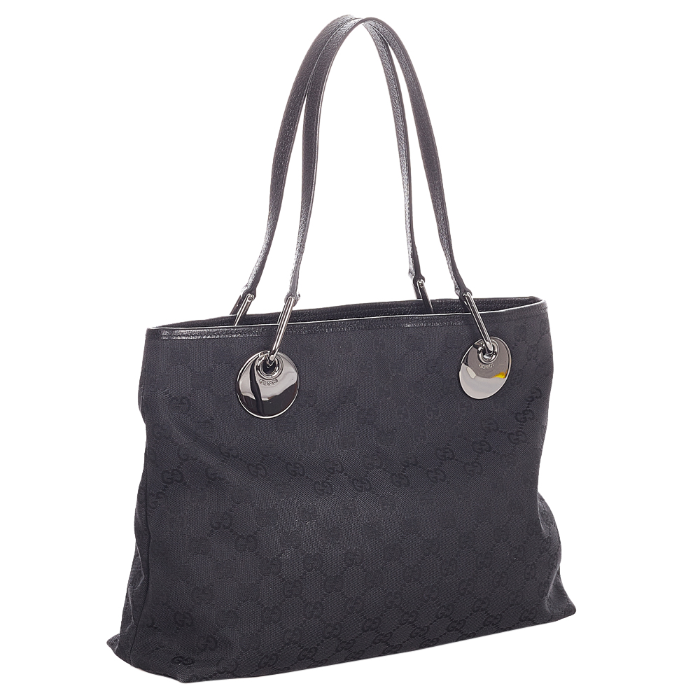 

Gucci Black Canvas Fabric Eclipse Shoulder Bag