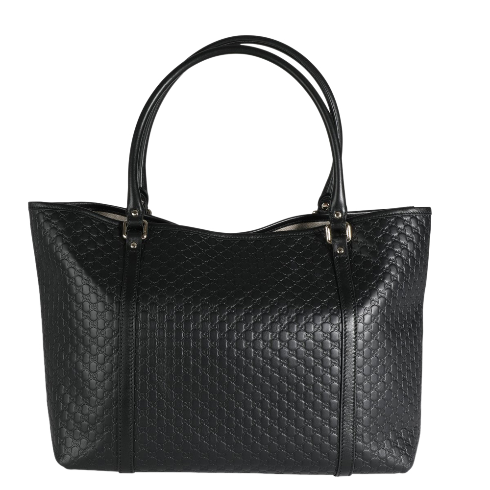 

Gucci Black Microguccissima Leather Joy Tote Bag