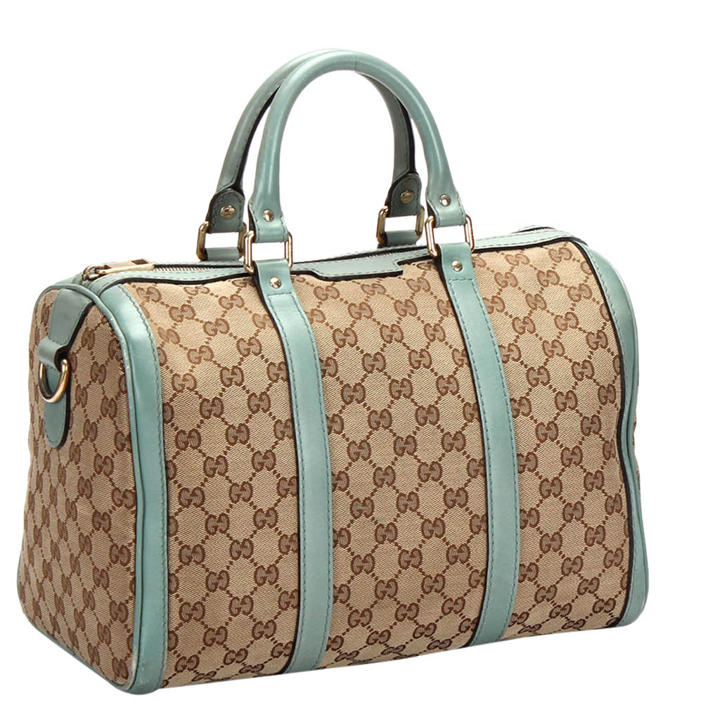 

Gucci Beige GG Canvas Boston Bag