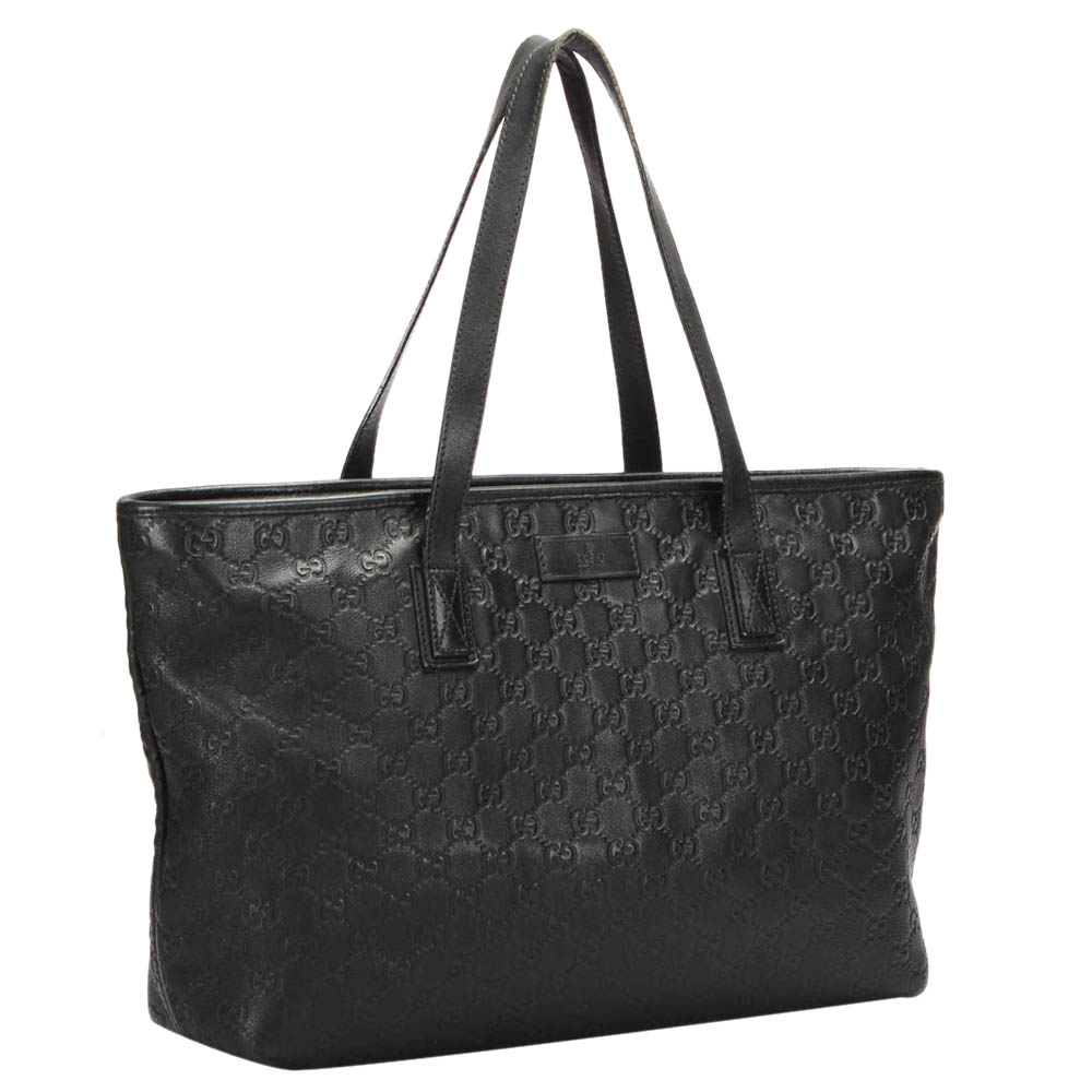 

Gucci Black Guccissima Leather Tote Bag