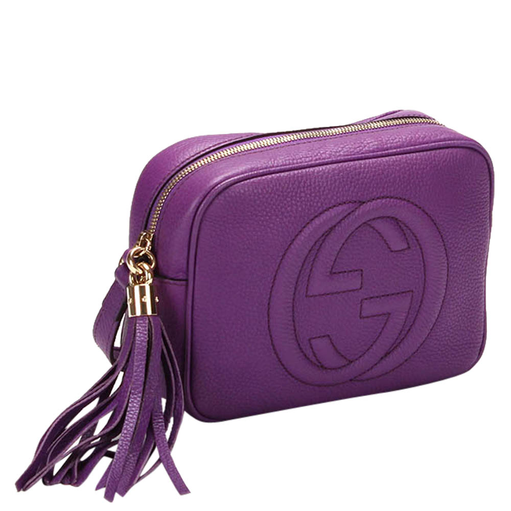 

Gucci Purple Leather Soho Disco Shoulder Bag