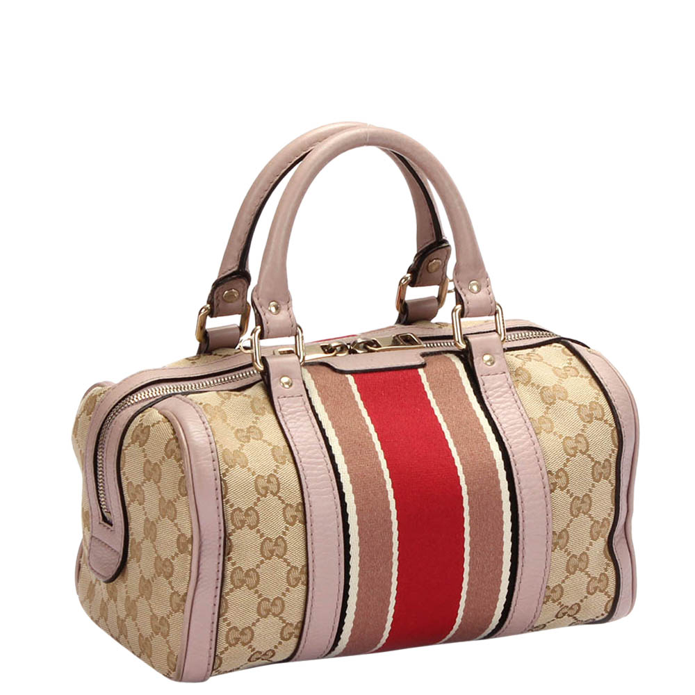 

Gucci Brown/Beige GG Canvas Joy Vintage Boston Bag