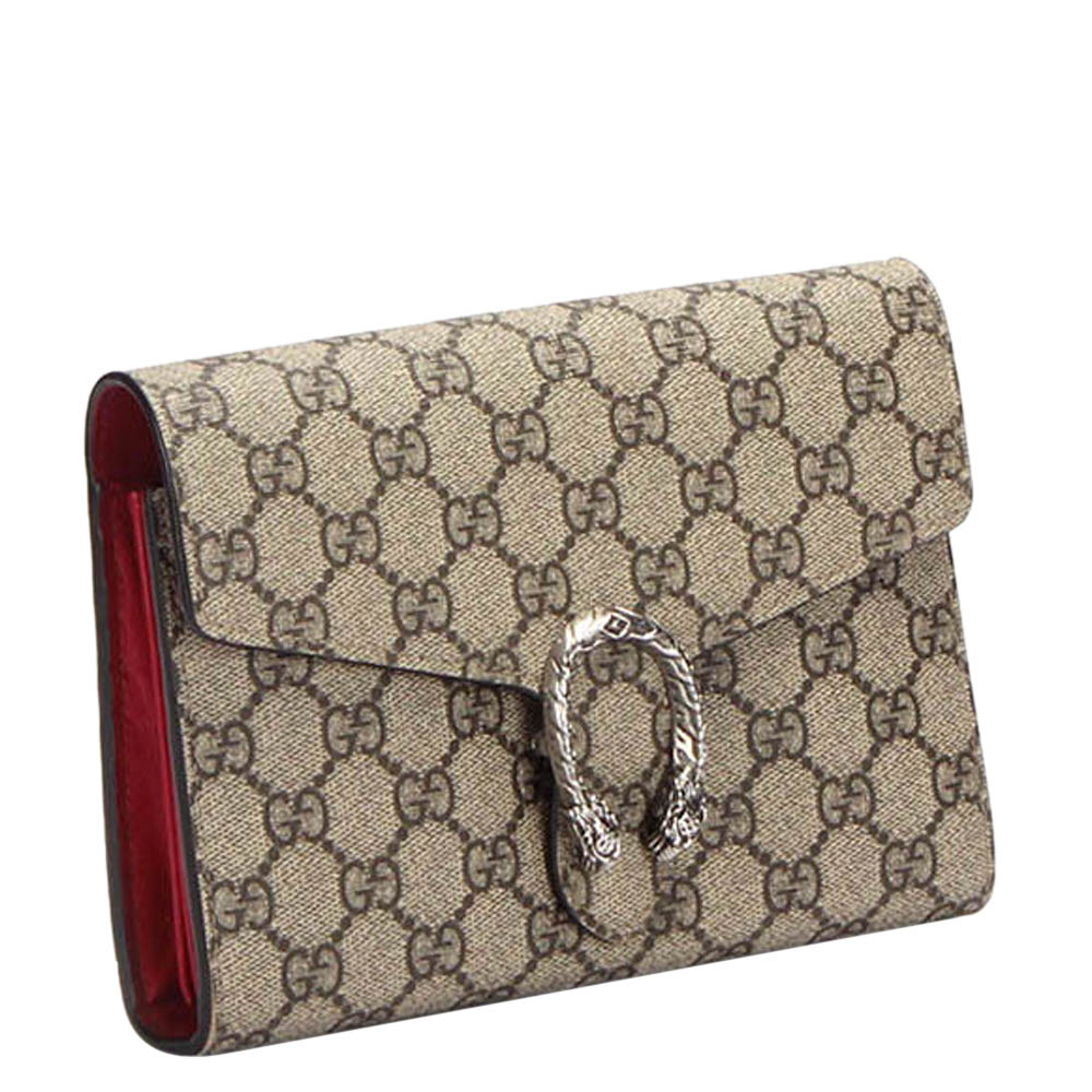 

Gucci Brown/Beige GG Supreme Mini Dionysus Shoulder Bag
