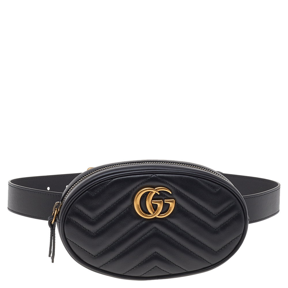 Gucci Matelasse Leather Gg Marmont Belt Bag | ModeSens