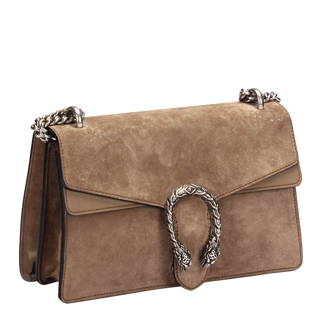

Gucci Brown Suede  Dionysus Shoulder Bag